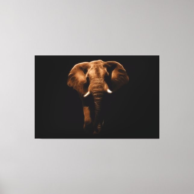 Elephant Canvas Print (Front)
