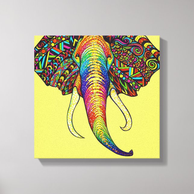 Elephant Canvas Print (Front)