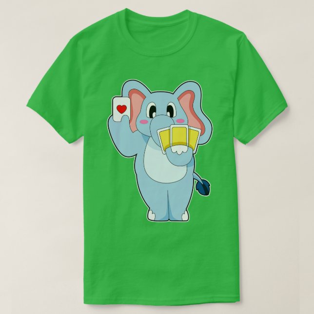 Elephant cards T-Shirt (Design Front)