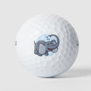 Elephant Cartoon Design Golf Balls