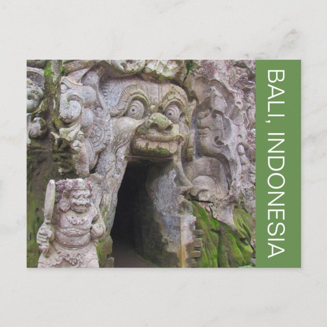 elephant cave bali postcard (Front)