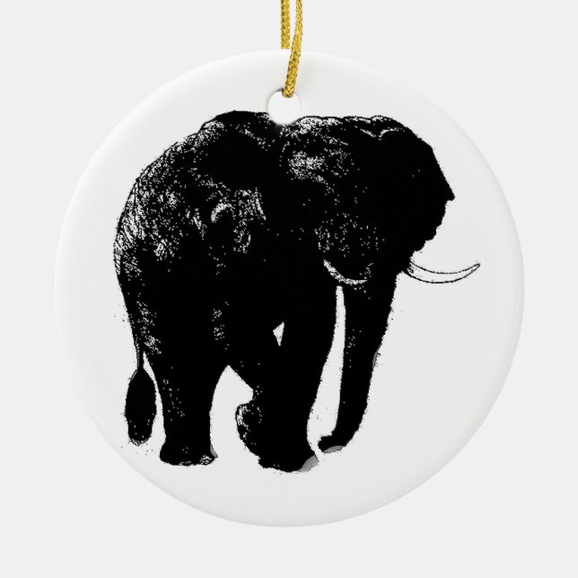 Elephant Ceramic Ornament (Front)
