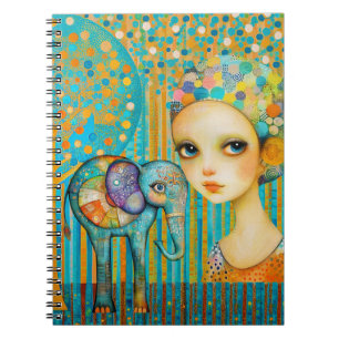Elephant Charm Notebook