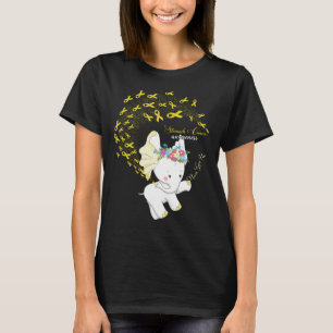 Elephant Childhood Cancer Gift for Son Daughter T-Shirt