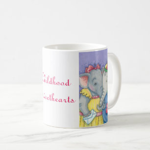 Elephant Childhood Sweethearts LOVE MUG *Customise
