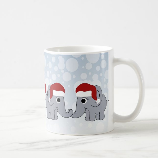 Elephant Christmas Coffee Mug (Right)