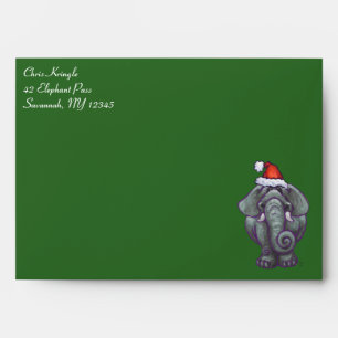 Elephant Christmas Envelope