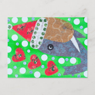 Elephant Christmas Joy Postcard