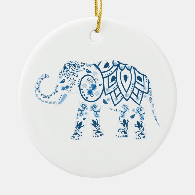 Elephant Christmas Ornament (Front)