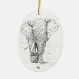 Elephant Christmas Ornament