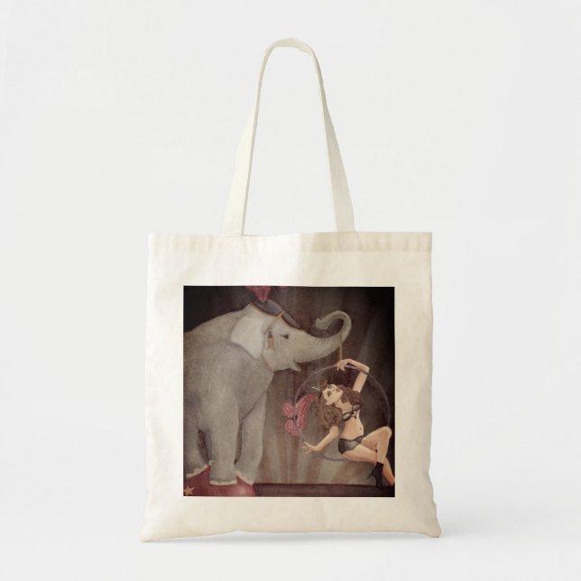 Elephant Circus Tote Bag (Front)