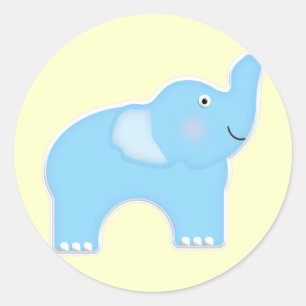 Elephant Classic Round Sticker