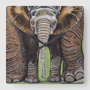 Elephant Clock - Mum and Me