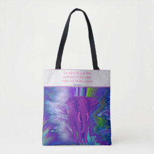 Elephant Colour Spill Tote Bag