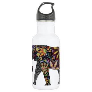 Elephant Colourful 532 Ml Water Bottle
