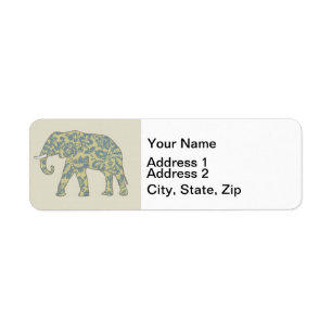 Elephant Colourful Animal Pattern Contemporary