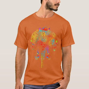 Elephant colourful Yoga T-Shirt