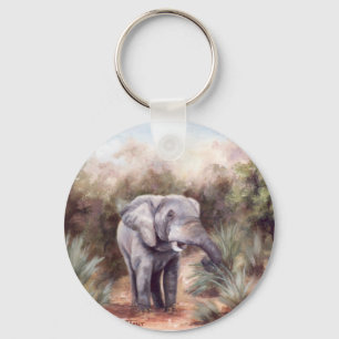 Elephant COMING THROUGH Keychain