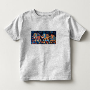 Elephant Conga Line Kids T-Shirt