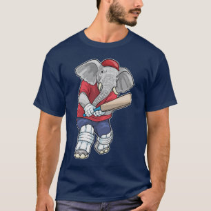 Elephant Cricket Cricket bat Sports T-Shirt