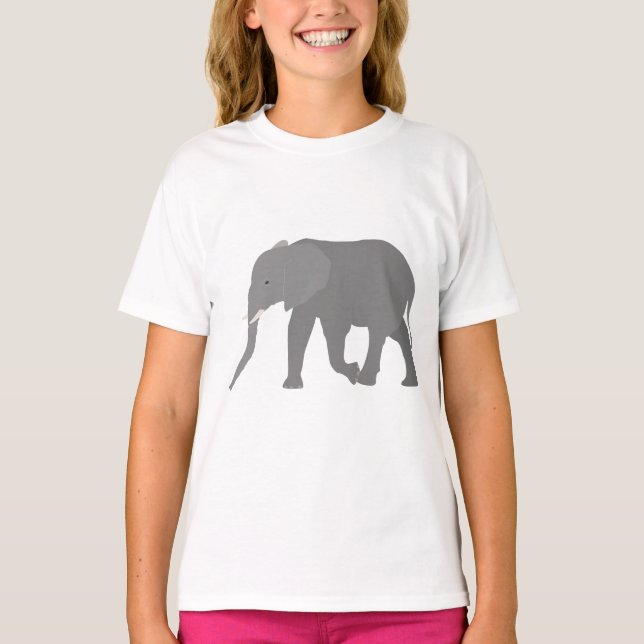 Elephant Design T-Shirt (Front)