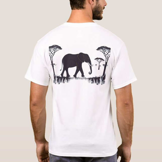 Elephant Design T-Shirt (Back)