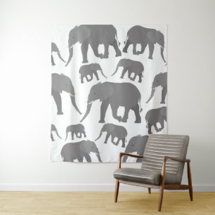 Elephant Design Tapestry