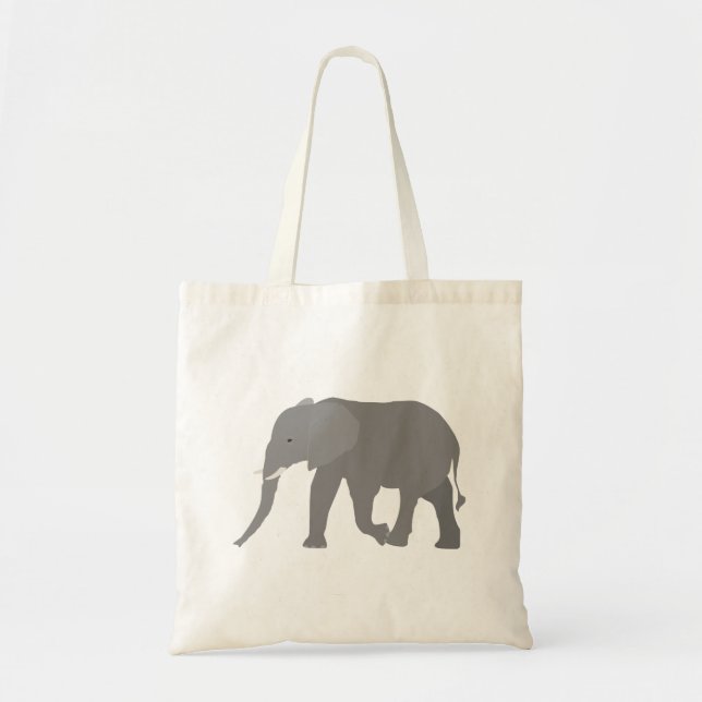 Elephant Design Tote Bag (Front)