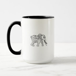 Elephant Doodle Mug
