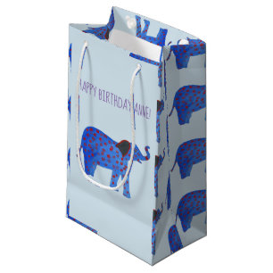 Elephant Drawing Drawing Custom Gift Bag