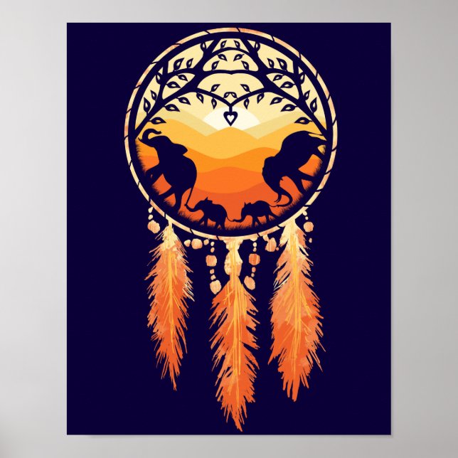 Elephant Dream Catcher Poster (Front)