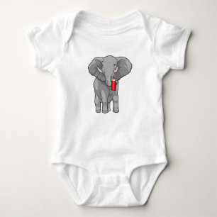 Elephant Drinking mug Baby Bodysuit