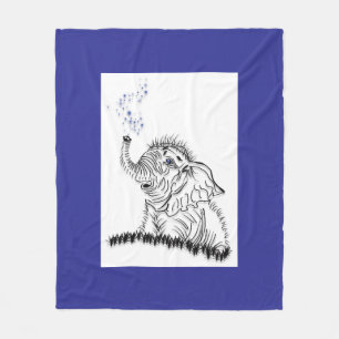 Elephant Energy Fleece Blanket