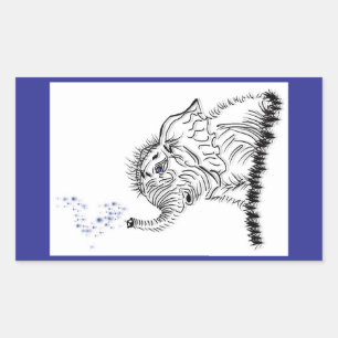 Elephant Energy Rectangular Sticker