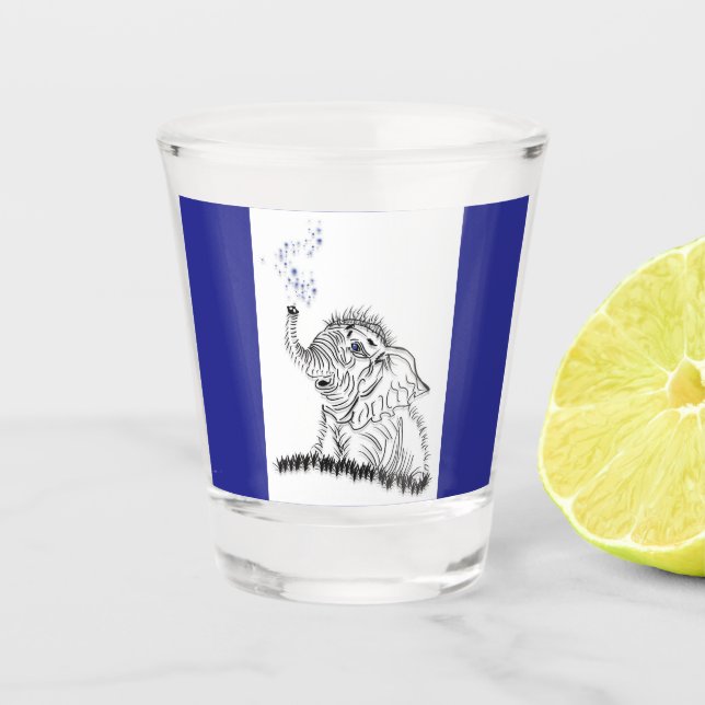 Elephant Energy Shot Glass (Front)