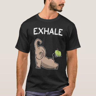 Elephant Exhale Yoga Elephant T-Shirt