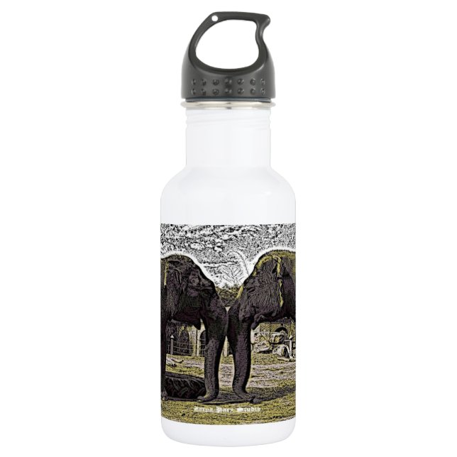 Elephant Eyes 532 Ml Water Bottle (Front)