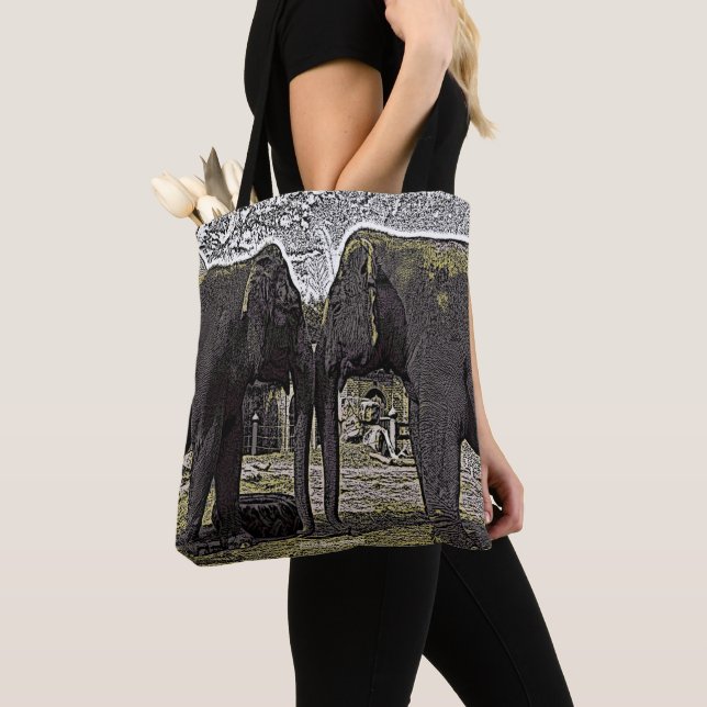 Elephant Eyes Tote Bag (Close Up)