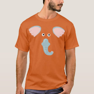 Elephant Face Animal Elephant Costume T-Shirt