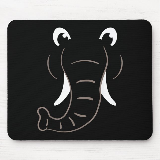 Elephant Face Costume Easy Halloween Costume Gift Mouse Pad (Front)