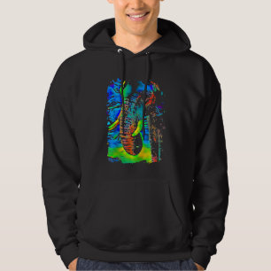 Elephant Face Pop Art Hoodie