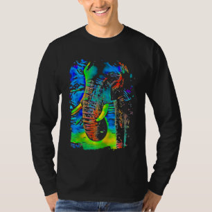 Elephant Face Pop Art T-Shirt