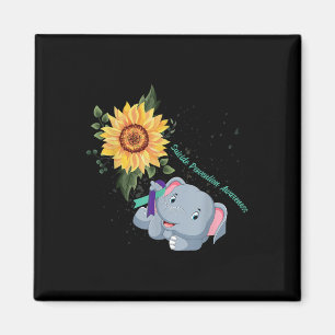 Elephant Faith Hope Fight Love Suicide Prevention Magnet