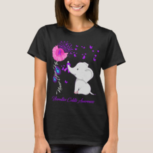 Elephant Faith Hope Love Ulcerative Colitis Awaren T-Shirt
