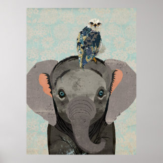 ELEPHANT & FALCON POSTER