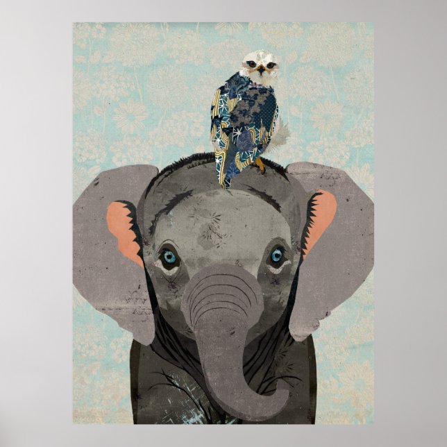 ELEPHANT & FALCON POSTER (Front)