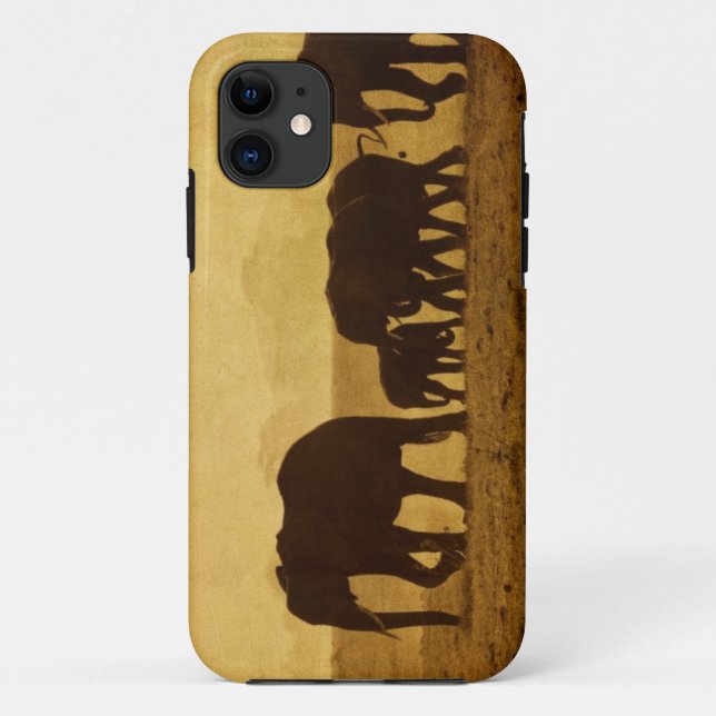 Elephant Family Case-Mate iPhone Case (Back)