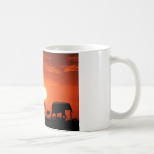 Elephant family coffee mug
