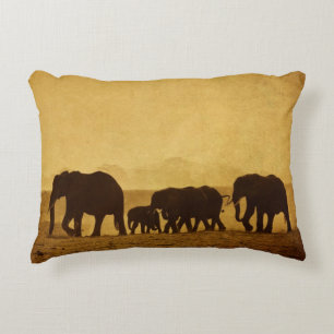 Elephant Family Decorative Cushion