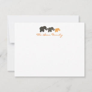 Elephant Family Flat Notecards
